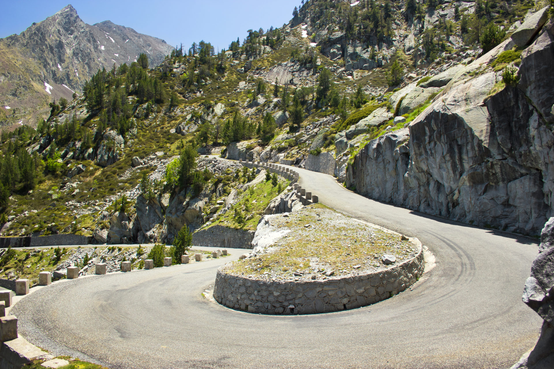 Mountain,Road,In,French,Pyrenees
